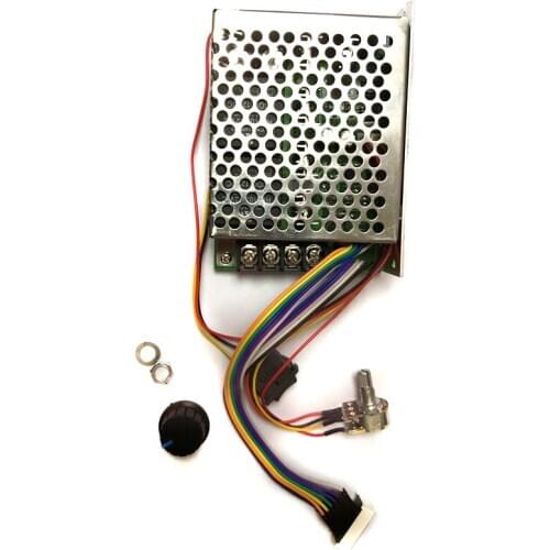 DC 10-55V 60A DC Motor Speed Controller PWM 12V 24V 48V 2000W MAX 100A Reversible Potentiometer On/Off/on Switch