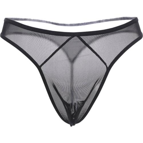 Transparent sexy mens thong ultra thin mesh low waist alluring underwear mens sexy underwear t pants 2011