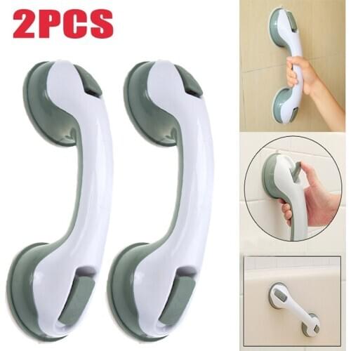 Bathroom Suction Cup Handle Grab Bar Toilet Bath Shower Tub Bathroom Shower Handrail Grab Handle Rail Grip for Elderly Safety