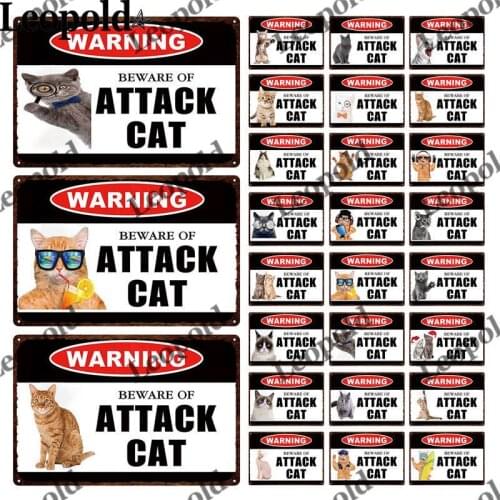 Animal Series Metal Plaque Cat Dog Letter Background Red Black Picture Modern Wall Art Decoration Metal Painting Home Decoration