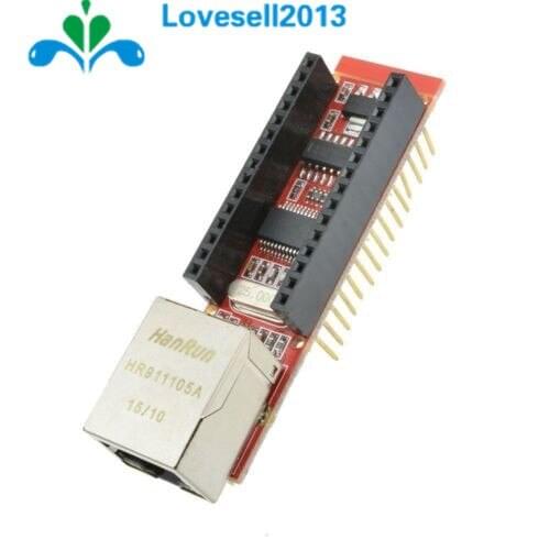 1PCS ENC28J60 Ethernet Shield V1.0 For Arduino Microchip HR911105A RJ45 Nano V3 Ethernet Webserver Board Module