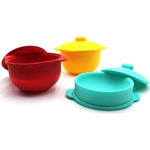 Silicone Childrens Bowl Outdoor Travel Portable Childrens Silicone Folding Bowl Silicone Tableware