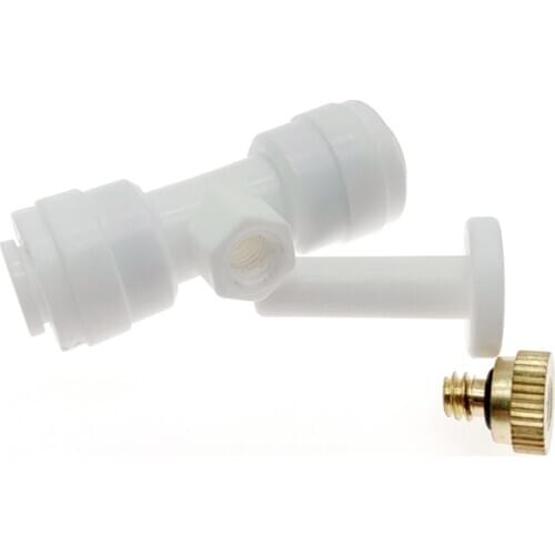 Garden Patio Water Spray Misting Cooling System Atomizing Nozzles 10-24 UNC Tees Connectors End Plug Humidify Landscaping 5 Sets
