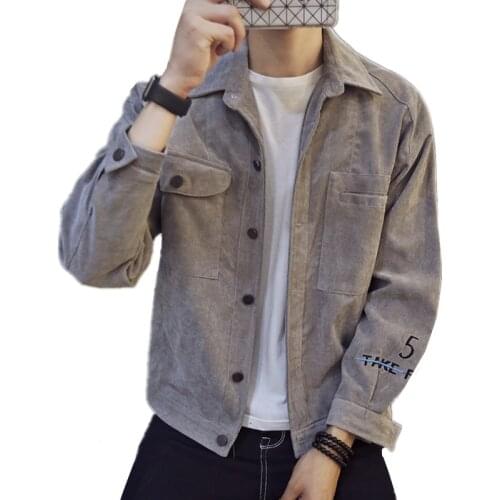 TangWindVisual Mens Corduroy Jackets