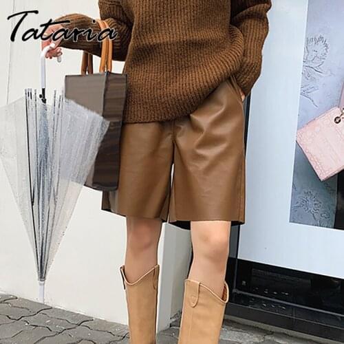 Женские кожаные шорты Tataria China At AliExpress