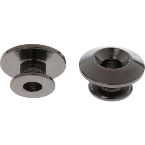 Pack of 2 Safety Straplocks Strap Belt Button for Acoustic Guitar Bass Ukulele