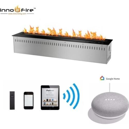 On sale 1.5M 60 inch fireplace automatic bio ethanol fuel smart control