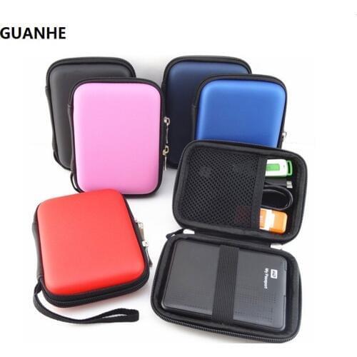 GUANHE 2.5 inch external hard disk protection bag mobile power bank U disk case External Hard Drive HDD bag For seagate/WD