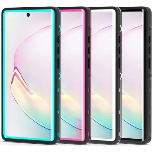 Waterproof Case For Samsung Galaxy Note 20 Ultra 360 Full Cover Soft Clear Dustproof Diving Phone Cases Coque Funda For Note 20