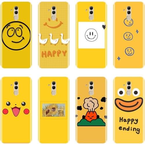 Back Cover For Huawei Mate 20 10 9 Pro Soft Silicone Yellow Cartoon Cute Anime Funny Phone Case For Huawei Mate 7 8 9 10 20 Lite