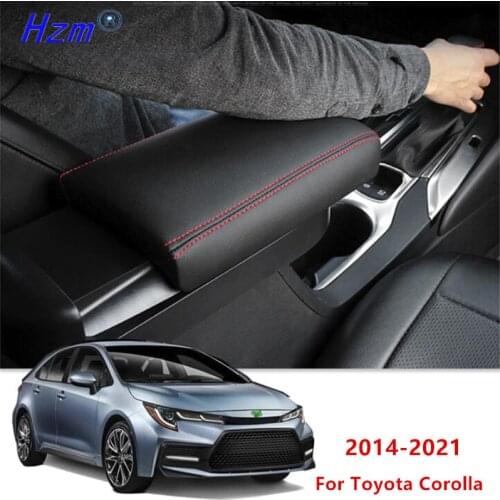 Center Console Armrest Box Lengthen Pad Box Protection Cover For Toyota Corolla LEVIN 2014-2018 2019-2021 Interior Accessories
