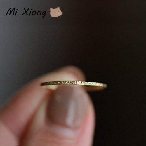 Mi Xiong Real 925 Sterling Silver Rings for Women Luxury Jewelry Thin Cute Wedding Engagement Elegant Classic Romantic Crystal