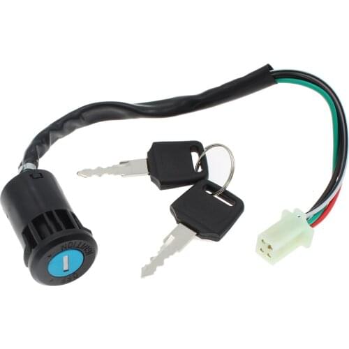 1pcs 4 Wires Universal Motorcycle Start Ignition Switch Lock Key for Go Kart Scooter ATV Dirt Pit Bike