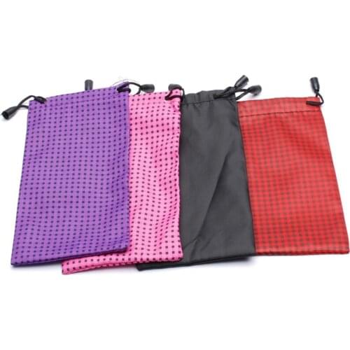 1Pc Design Random Sunglasses Bag Pouch Cloth Cleaning Optical Glasses Case