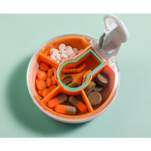 1Pcs Portable Pill Cutter Splitter Divider Storage Medicine Cut Compartment Box Organizer For Medicine Splitter Hold Storage Box