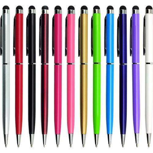 1Pcs Ballpoint Pen Touch Screen Stylus Pen Useful 2 in 1 Design Tablet Pen For Iphone IPad Android Smart Phone