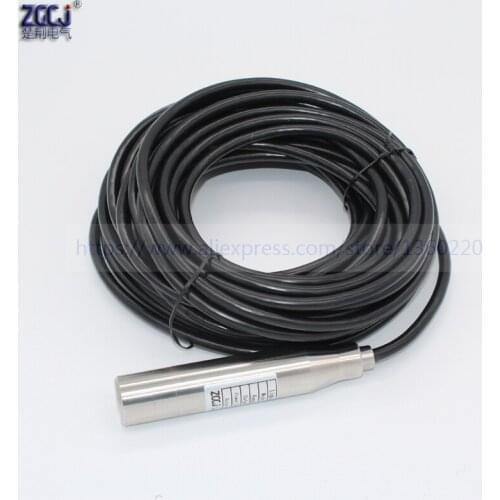8m Measure range liquid level transmitter 24VDC 4-20mA DC water level transducer with 8m cable