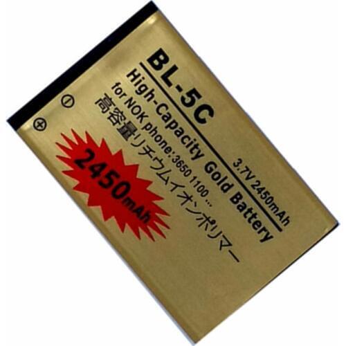 BL-5C Replacment Battery for Nokia 2610 2600 2300 6230 6630 n70 n71 1112 1208 1600 1100 1101 n72 Internal Batteries Accumulator