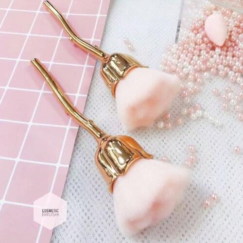 D010 -Rose Pink Nail Art Dust Remover Brush Glitter Cleaner For Acrylic UV Nail Gel Powder Brush