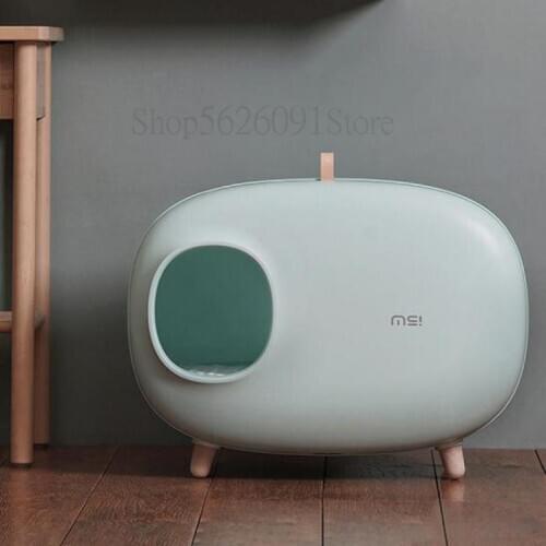 Cat Sand Pot Anti-splash Fully-enclosed Cat Toilet Large-sized Integrated Cat Sand Pot Cat Dung Pot Deodorizing Cat Products