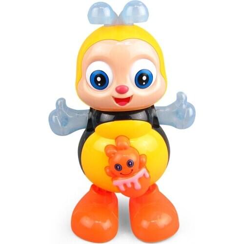 Vocal Toy Cartoon Bee Electric Toys With Sound Flash Lighting Sing Dance for Girls Boys Children Electronic Pets Music Toy
