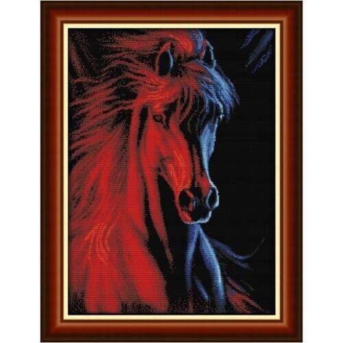 Joy Sunday Cross Stitch Kits Ice and Fire Full Embroidery Patterns 14CT 11CT Counted Cross Stitch Handmade Embroidery Needlework