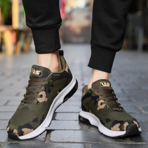 Four Seasons Camouflage Sneaker Shoes Men Cushion Shoes Women Sports Casual Shoes Couple Outdoor Hiking Shoes Light Running Shoe