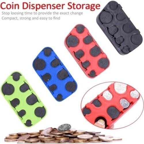 Creative High Quality Euro/Dollars Coin Dispenser Storage Coins Purse Wallet Holders Storage Box