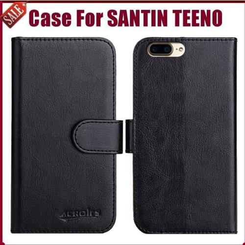 Hot! SANTIN TEENO Case 5.5" Fashion 6 Colors Flip Soft Leather Wallet Protective Cover For SANTIN TEENO Case Phone Bag