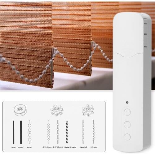 Tuya WiFi Intelligent Pull Bead Curtain Motor Remote Controller Intelligent Electric Curtain Motors Mobilephone APP Control