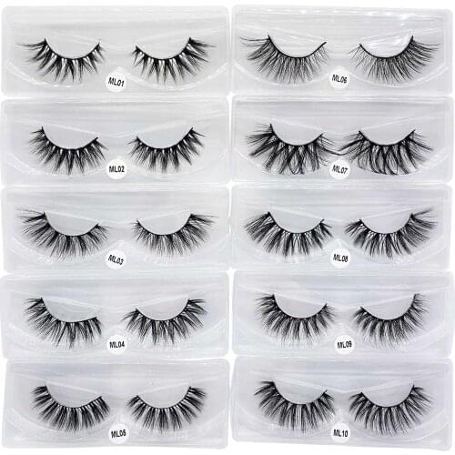Faux Mink Eyelashes Wholesale 3d Mink Lashes Natural Mink Eyelashes Pack False Eyelashes Makeup False Lashes In Bulk