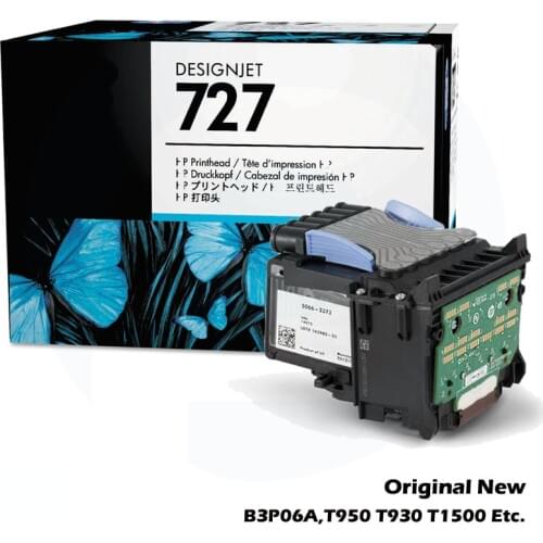 Original New For HP 727 HP727 # T920 T1500 T2500 T3500 T1530 T930 T2530 920 930 1500 2500 3500 1530 Series Printhead B3P06A