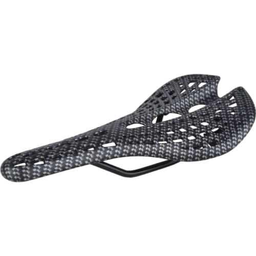 Mountain Road Bicycle Saddle Carbon Fiber Racing Bike Riding Hollow Saddle Seat Bike Parts Cycling Printing Cushion