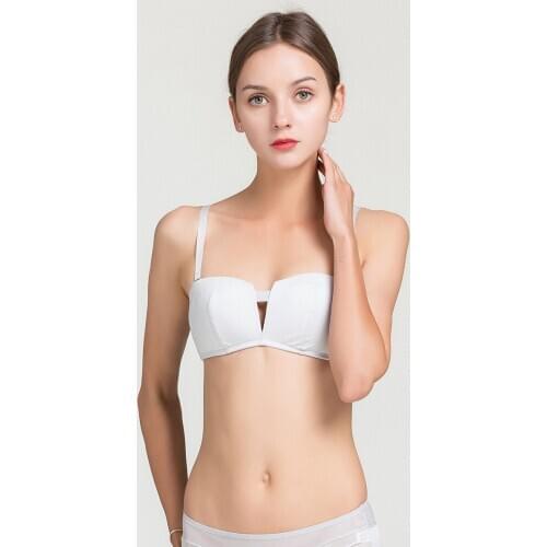 Silk bra sexy thin underwear smooth no steel ring bra mulberry silk no trace girl bra breathable in summer 9040