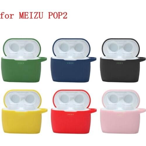 New Silicone Cover for Meizu POP 2 Anti-scratch Protective Case for MEIZU POP2 Bluetooth Wireless Earphone Charging Box