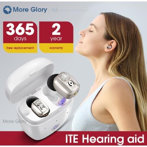 More Glory Mini Invisible Digital Hearing Aid With Charging Box, Suitable For Loudspeakers With Moderate To Severe Hearing Loss