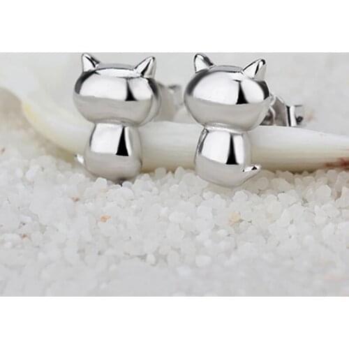 Stylish Minimalist Cat Studs Womens Creative Animals Earrings for Women Stainless Steel Earrings Earrings for Women
