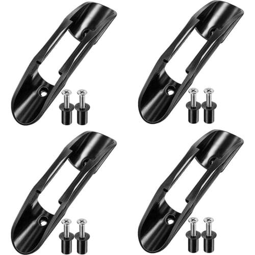Top!-4 PCS Kayak Paddle Clip Paddle Board Holder Keeper Canoe Boat Deck Mount Fishing Kayak Accessories with Screws