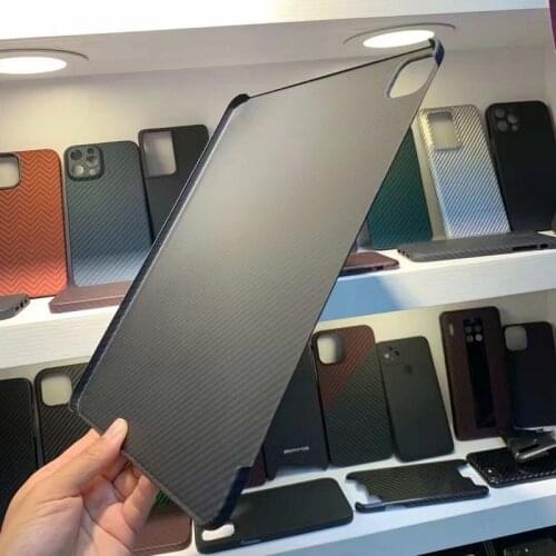 Real Carbon Fiber Protective Case For Apple iPad Pro 12.9（2021）Case Aramid Fiber Tablet Ultra-thin Cover iPad Pro12.9 Cover