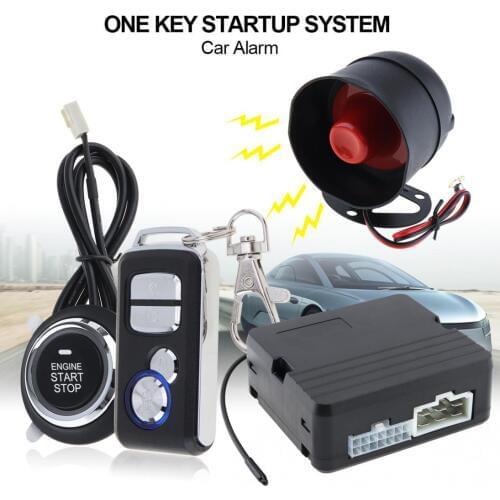 Universal 433MHz 12V Car Alarm System Remote Start Stop Engine System with Auto Central Lock and Remote Keyless