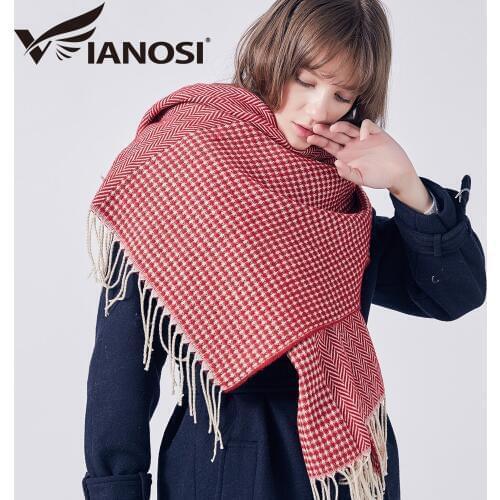 [VIANOSI] 2020 Luxury Winter Scarf Women Warm Foulard Scarves Fashion lady wrap Casual Scarfs Cashmere Bufandas Hombre