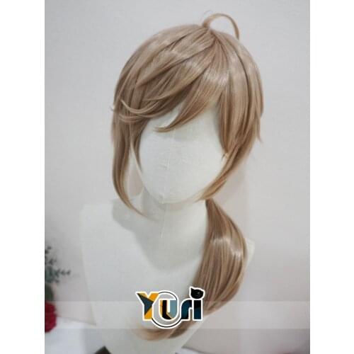 Yuri Vtuber Kanae Cosplay Long Hair Ver. Wig Light Brown ChroNoiR No trimming Sa DE