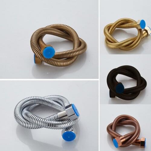1/2" Plumbing Stainless Steel Bidet Toilet Heater Handheld Shower Hose Antique Black Copper Rose Gold Silver Bronze