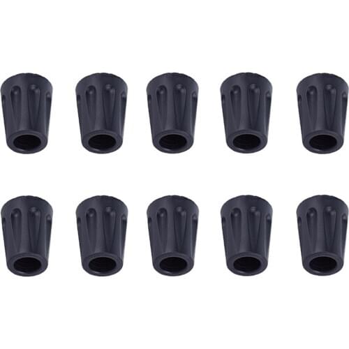 10Pcs Nordic Walking Sticks Tip Protector Foot Cover Camping Trekking Pole Rubber Tip Protector Rubber Pads Hiking Accessories
