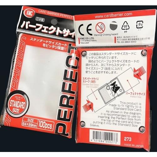 200pcs 64x89mm Japan TOP quality KMC Board Games clear Cards Sleeves Barrier Protector for magical game the cards holder