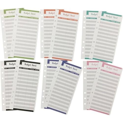 12 A6 Budget Sheets Expense Tracker Fit Budget Envelopes Cash Envelope Binder