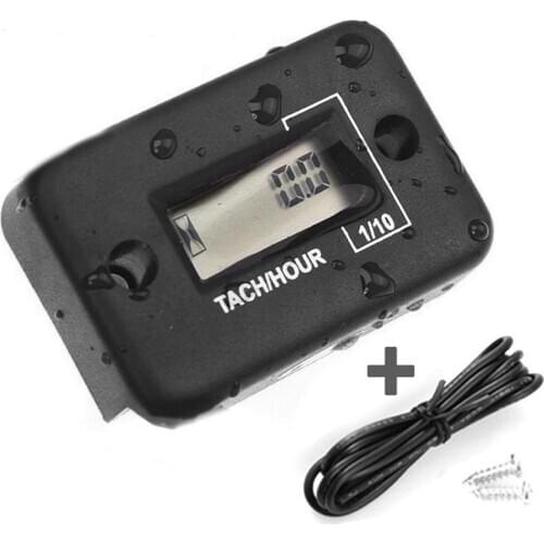 2020 Motorcycle Marine ATV Gas Engine Waterproof LCD Display Digital Hour Meter Gauge