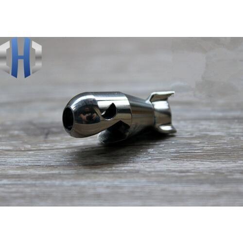 Polished Shark Titanium Slanting EDC Umbrella Rope Pendant Knife Lanyard Rendezvous Knife Bottle Opener Multi Tools Knife Beads