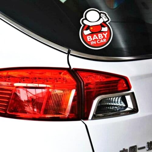 Volkrays Car Accessories Baby In Car Safety Warning Reflective Car Sticker Decal Decoration for Honda Ford Audi Polo Bmw X5 Golf