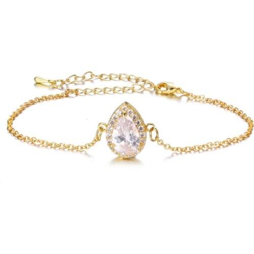 Bettyue Classical Simple Style Single Waterdrop Necklace With AAA Cubic Zircon For Female Simplicity Ornament Fashion Banquet